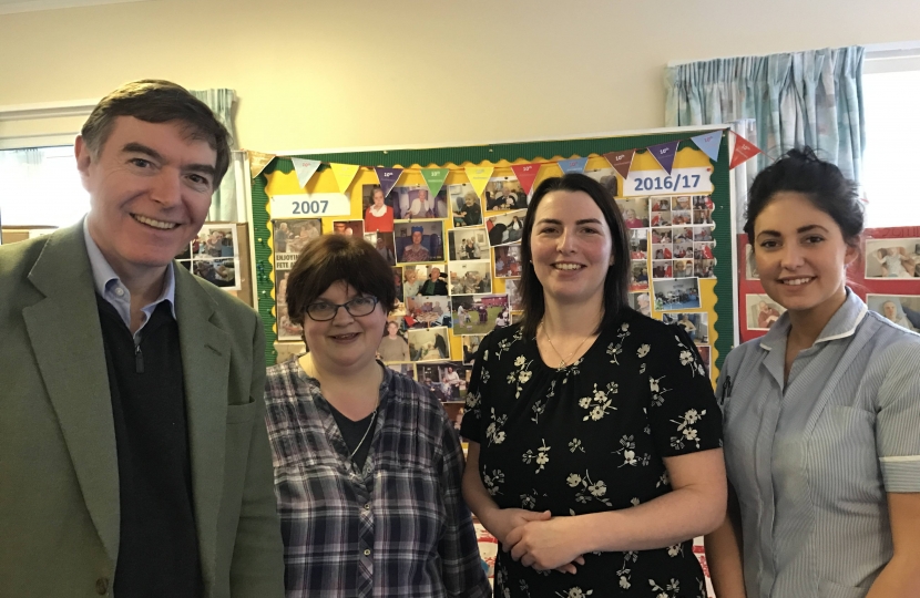 Philip with Michelle Bufton, Christine Thomas and Hannah Asbury