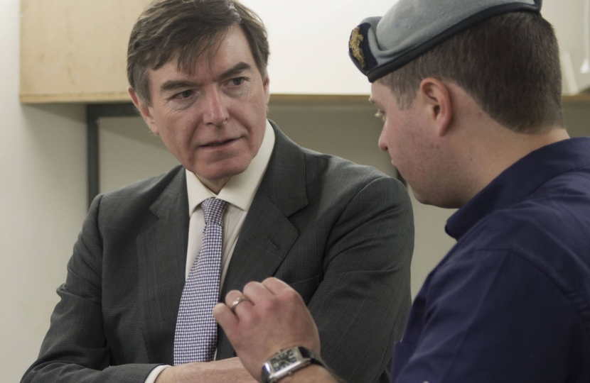 Philip Dunne as Defence Minister