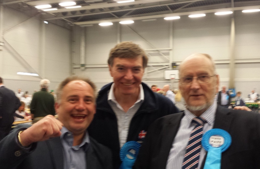 Philip Dunne with Simon Harris and Malcolm Pate