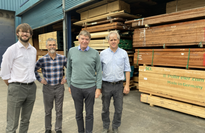 Philip Dunne with Tomos Jones, Ian Makins & Chris Jones