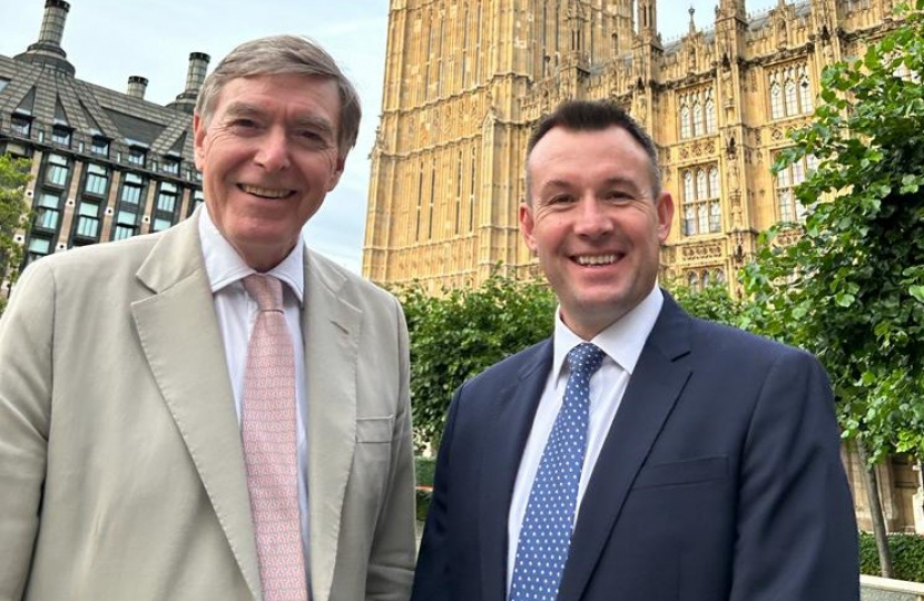 Philip Dunne MP congratulates Stuart Anderson MP on becoming Conservative candidate for the new constituency of South Shropshire at the next General Election  