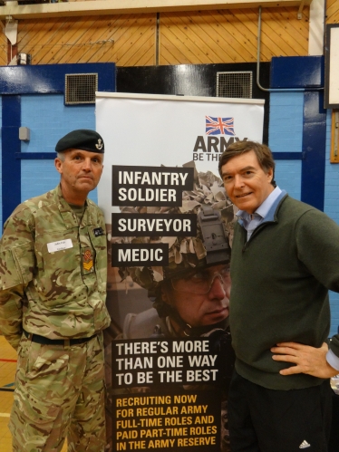 Philip Dunne at his Bridgnorth Jobs Fair