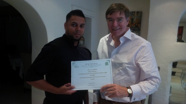 Philip Dunne with Raj Uddin