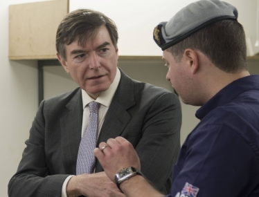 Philip Dunne as Defence Minister