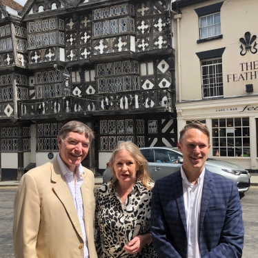 Philip Dunne MP with Sarah Punnadine, Group Sales Manager and Jason Highley, Group Operations Director, Crest Hotels