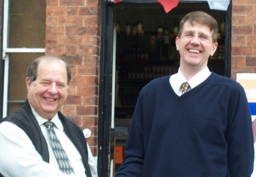 Conservative Candidate, Lee Chapman with Cllr David Evans