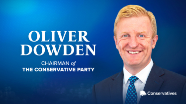 Party Chairman Oliver Dowden addresses Conservative Party Members